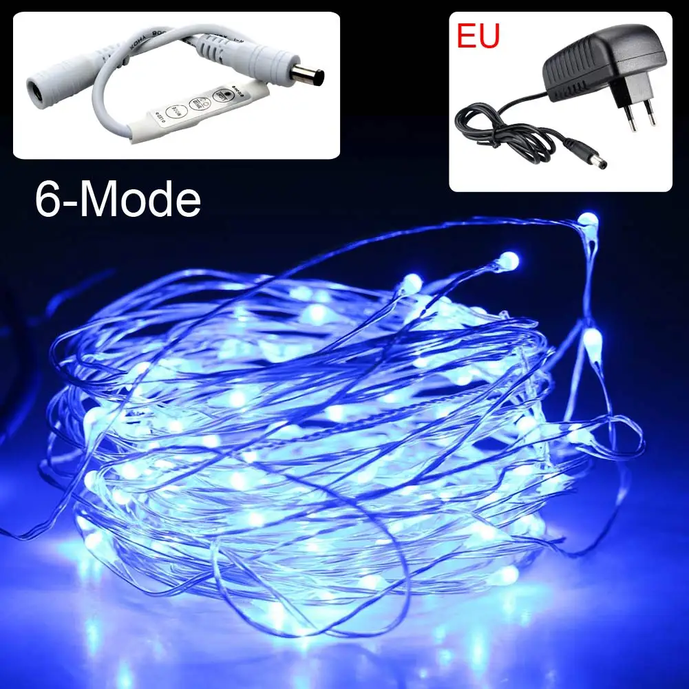New 10M LED String lights with Dimming Controller Waterproof Holiday lighting For Fairy Christmas Tree Wedding Party Decoration