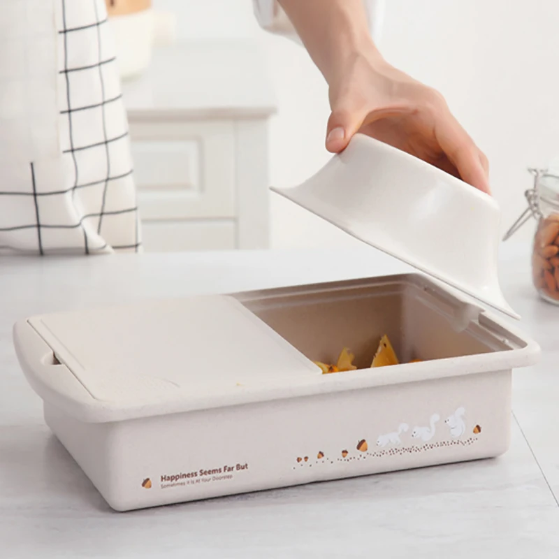 Кухонная разделочная доска Baffect пластиковая с отверстием для хранения фруктов