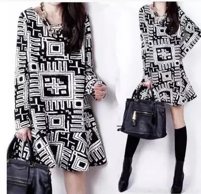 2014 осень и зима новый европейский корейский женская мода с длинным рукавом