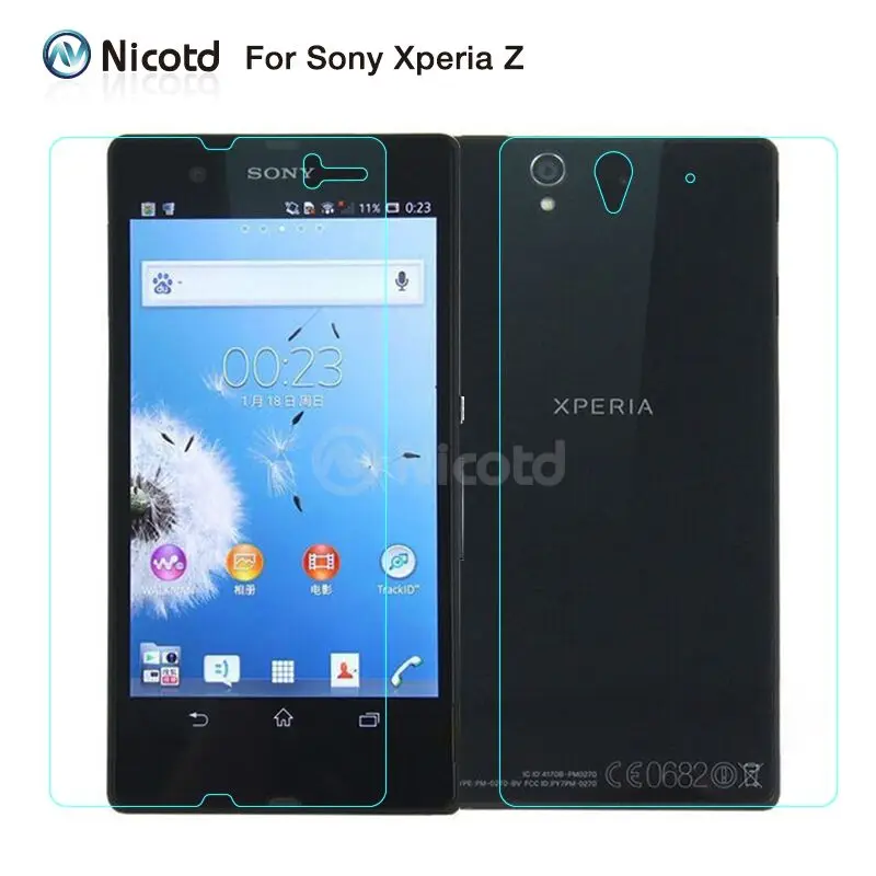 2 шт./лот 9H 0,3 мм 2.5D переднее+ заднее закаленное стекло для sony Xperia Z3 Compact Z1 Z2 Z4 Z5 Премиум Противоударная защита экрана