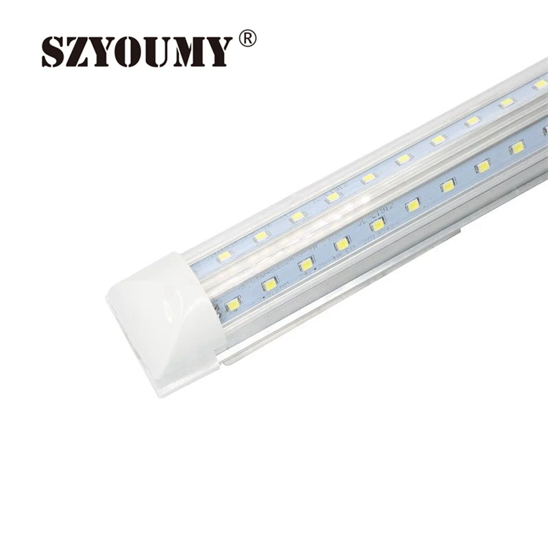 SZYOUMY V образные фотолампы T8 встроенные светодиодные двухсторонние трубки SMD2835 3