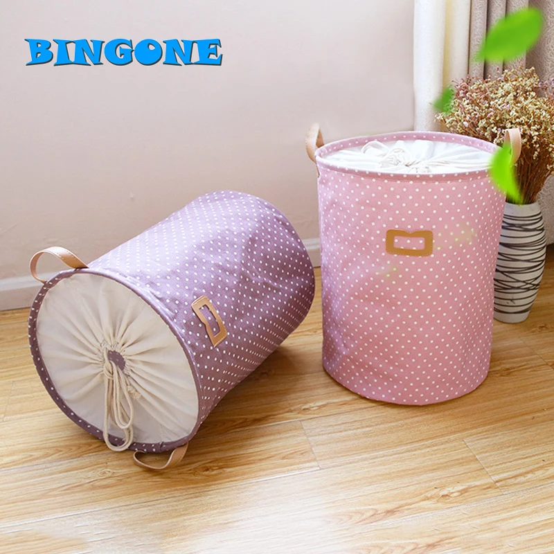 Складная Ведерко для стирки одежды корзина хранения белья розовый фиолетовый