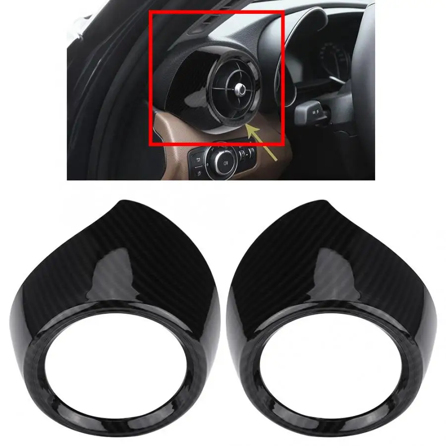 1 Pair Car Interior Front Row Side Air Conditioner Outlet Trim Cover Frame for Alfa Romeo Giulia 2016 2017 2018 | Автомобили и