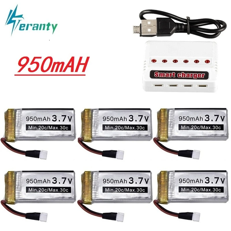Обновленный аккумулятор 950 мАч 3 7 в Lipo + зарядное устройство для Syma X5 X5c 1 X5s X5sw X5sc Mjx