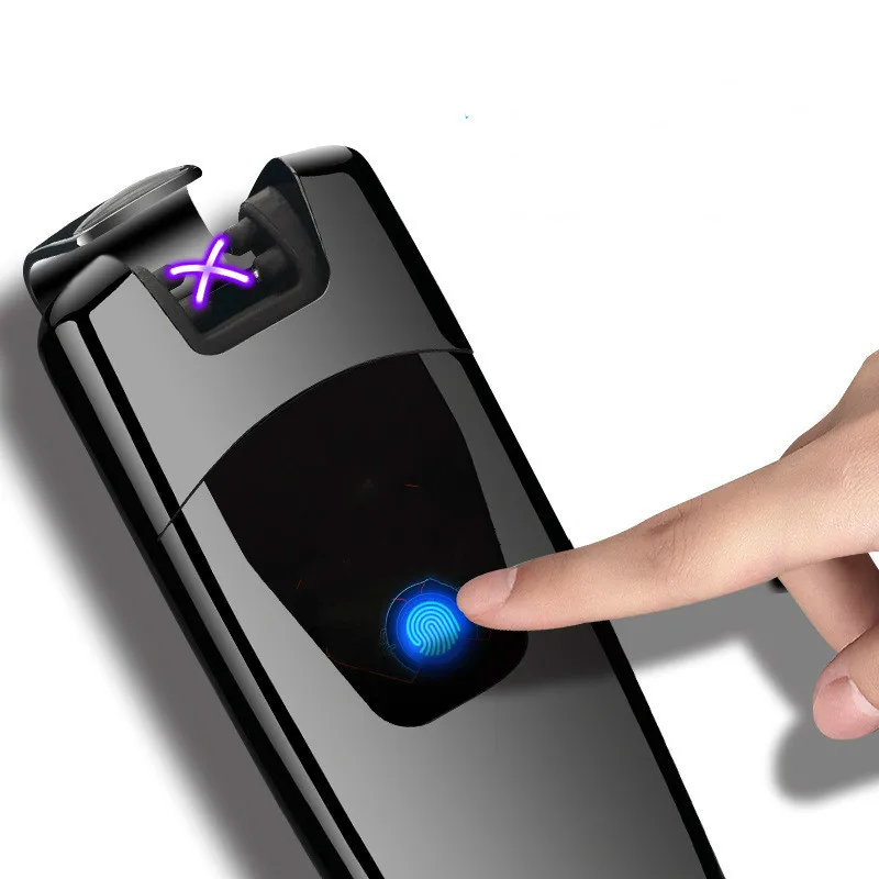 Сенсорный Железный человек USB двойная дуга ветрозащитная Зажигалка Электронный