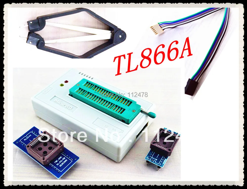 XGECU V9.00 MiniPro TL866CS TL866A TL866II Plus USB Универсальный программатор биос nand поддержка 15118 чипов+ 3 адаптера
