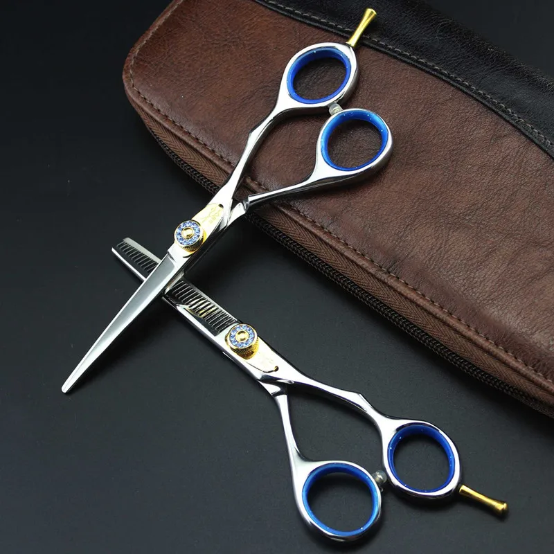 Новые 6 дюймовые ножницы для волос серебристые профессиональные стрижки Tesoura