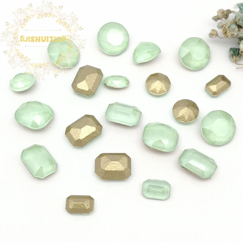 Лидер продаж! Смесь зеленой формы и размеров мокко аксессуары гвозди для одежды