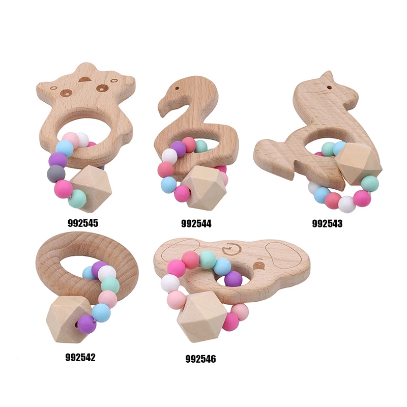 Новый дизайн силиконовые + деревянные бриллиантовые подвески безопасные и