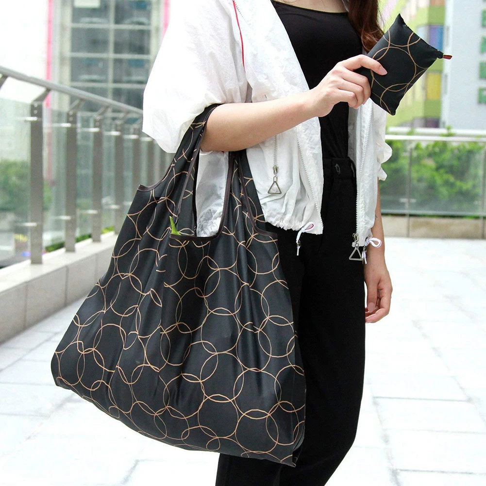 1 шт. складная цветная Большая вместительная сумка для покупок хранения