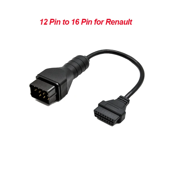 for renault Высококачественный OBD/OBD2 разъем для G-M 12 PIN адаптер для 16 Pin диагностический инструмент кабель 12 PIN до 16 Pin OBDII кабель - Цвет: for renault