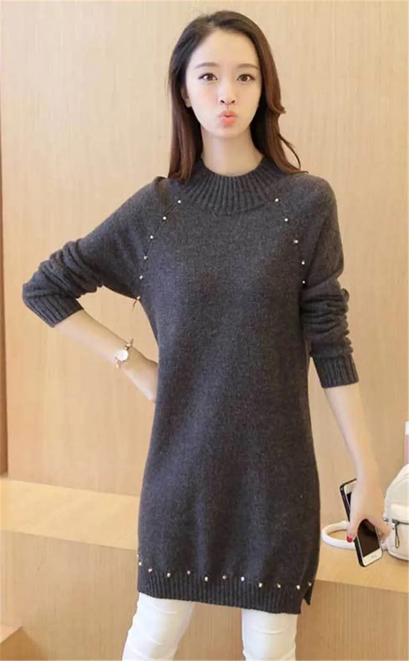 Neploe Европа Американский длинный полувысокий воротник свитера женский