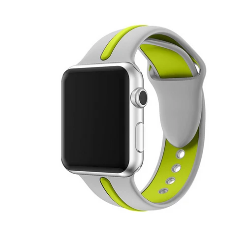 8 Хохлатый силиконовый ремешок для часов для apple watch 3/2/1 42 мм/38 мм Iwatch браслет наручный ремень резиновый сменный ремешок для часов - Цвет ремешка: 8