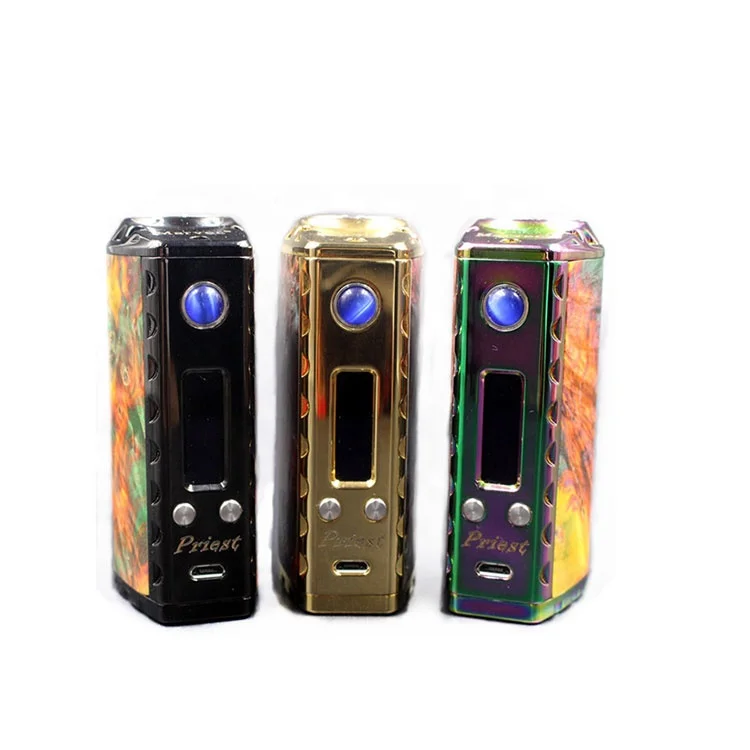 Priest 75 Вт электронная сигарета коробка мод электронные сигареты Vape с прошивкой