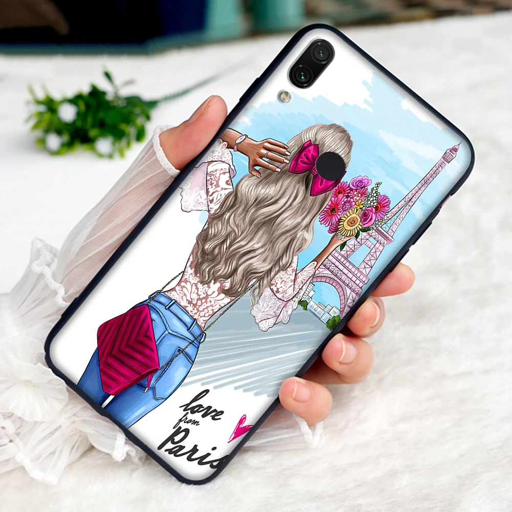 12 Цветами мальчик и девочка, стиль «Принцессы», мягкий чехол для Xiaomi Redmi Note 4 4X6 7 8 Pro 5 Plus 5A 6A крышка - Цвет: 12