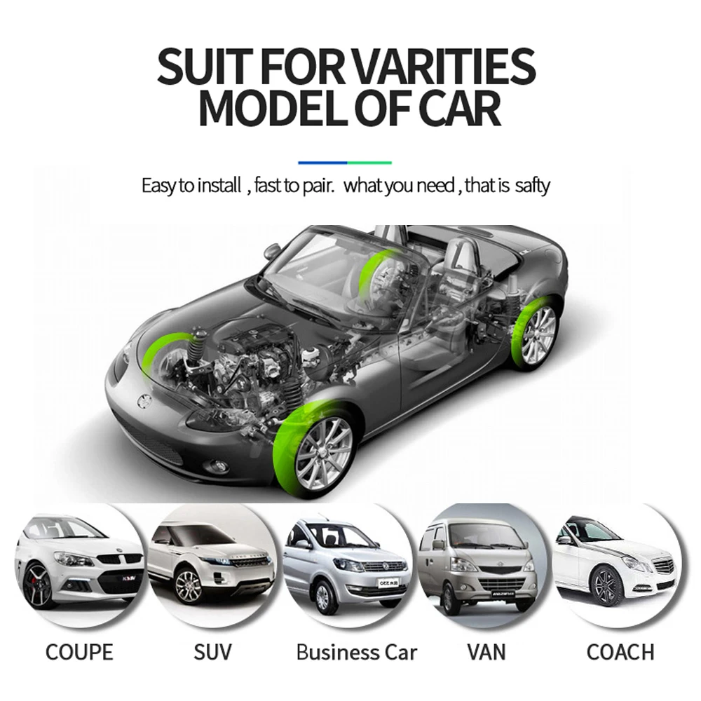 Солнечная Автомобильная TPMS сигнализация монитор давления в шинах солнечное