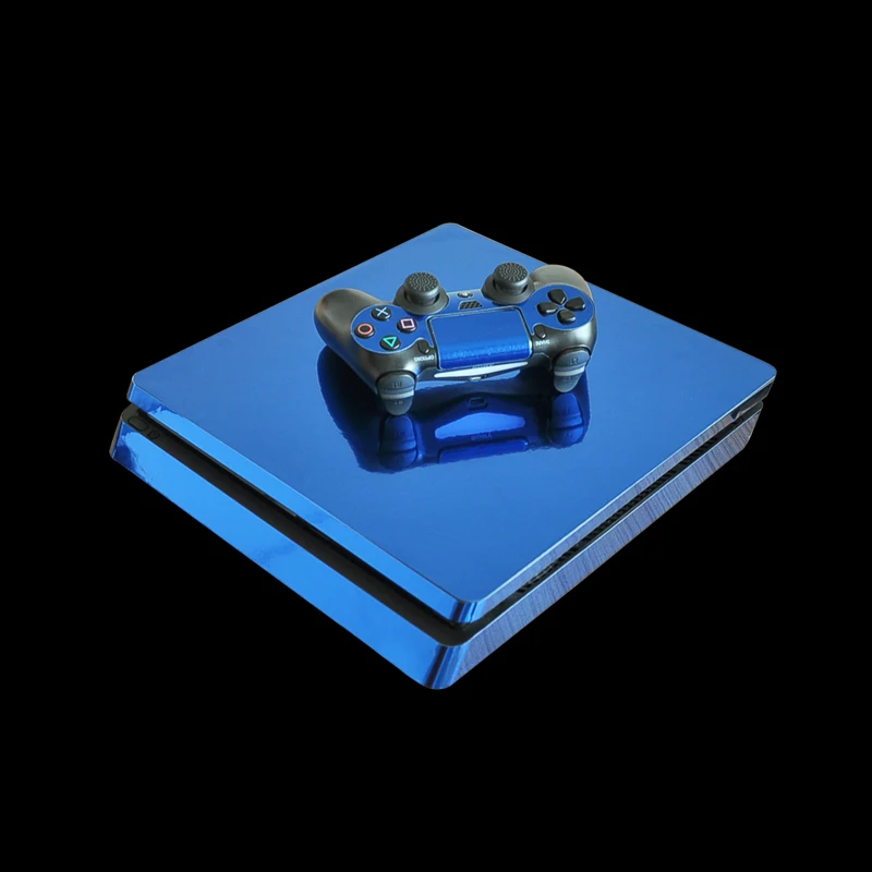 Наклейка из углеродного волокна для консоли Sony Playstation 4 Slim 2 шт. Виниловая наклейка