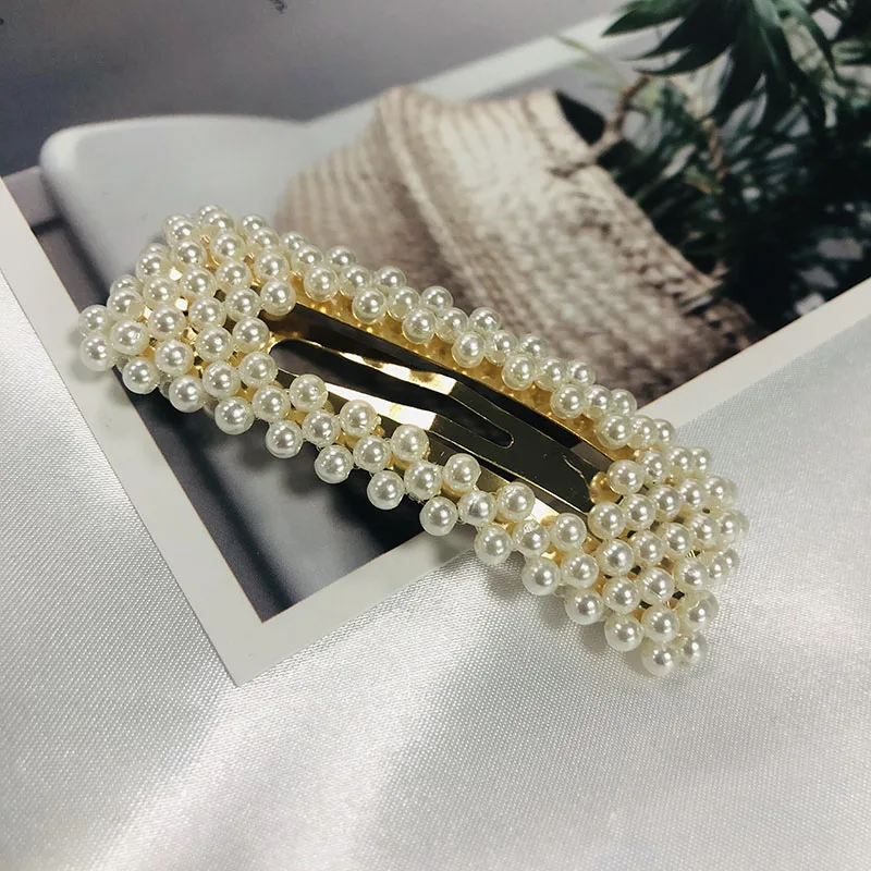 60014-GD Fashion snoops, корейский дизайн, имитация заколка с жемчужиной, заколка для волос для женщин и девушек, заколки для волос, свадебные аксессуары для волос - Окраска металла: 60014-GD
