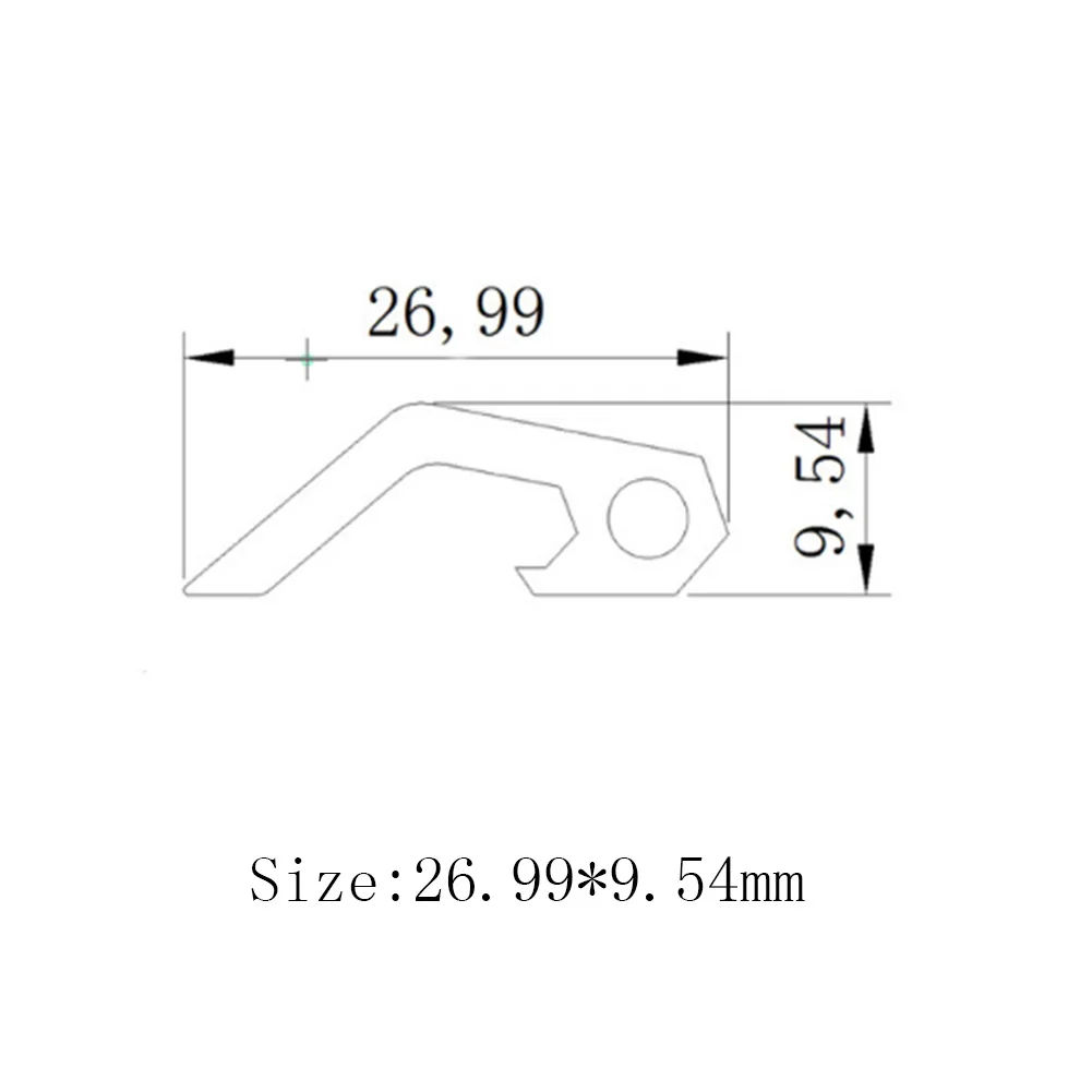 Мини портативный брелок для ключей открывалка бутылок из нержавеющей стали
