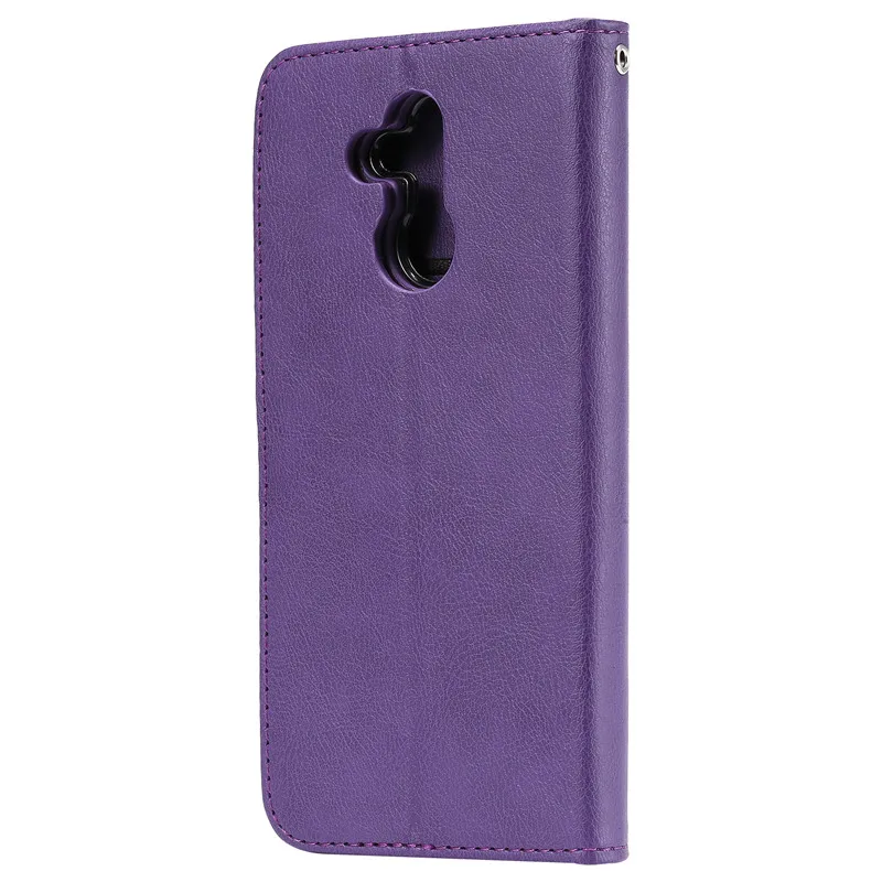 Кожаный чехол для huawei mate 20 Lite Бумажник Флип Стенд сильный магнит Бизнес Мобильный