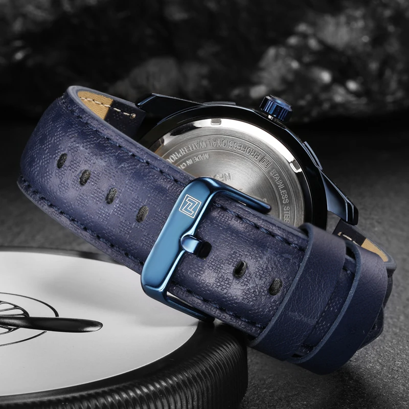 2018 NAVIFORCE Brand Men's Fashion Casual Sport Watches Waterproof Leather Quartz Watch Man military Hour Date Clock Relogio | Наручные