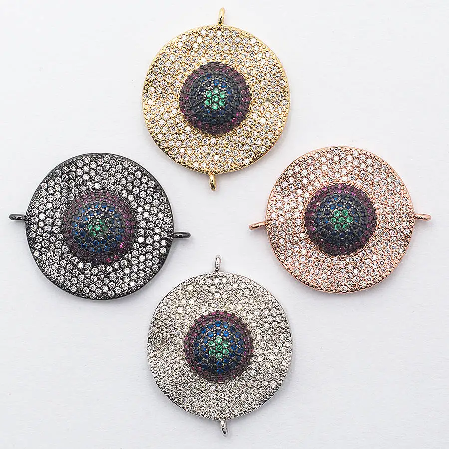 Микро проложить CZ хрустальные бусины для изготовления ювелирных изделий DIY