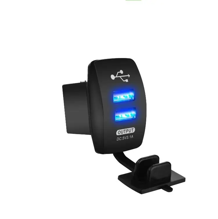 Новый Автомобильный адаптер питания с двумя USB-разъемами 12-24 В для разных