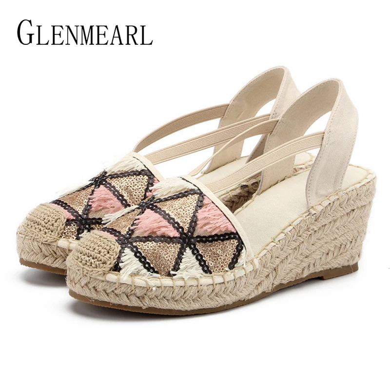 Женские босоножки с ремешком на щиколотке Повседневная летняя вечерние высокий