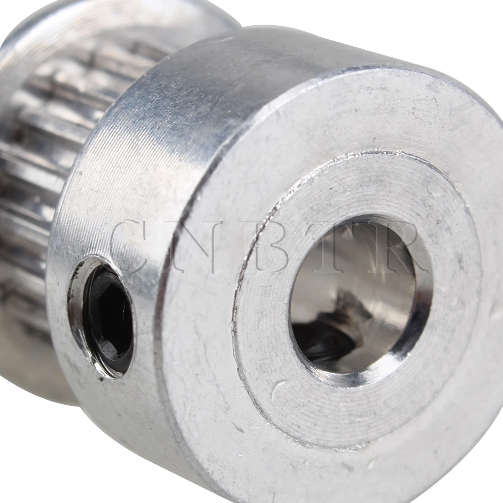 CNBTR 20T 5 мм диаметр 2 Шаг алюминиевый сплав ременный ролик 2GT Серебристая упаковка |