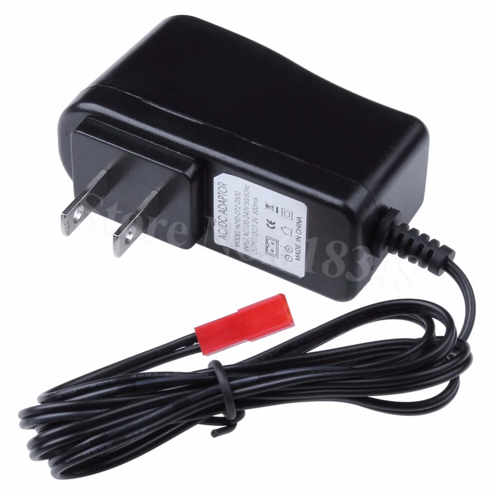 

RC приемник зарядное устройство DC 7,2 V 500mah AC 100 V-240 V напряжение для дистанционного управления автомобилем