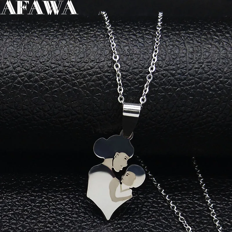 Мальчик нержавеющая сталь массивное ожерелье для женщин серебряного цвета