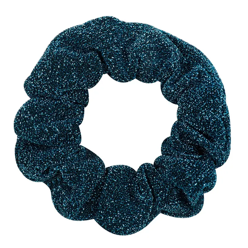 4 Аксессуары для волос блеск Scrunchies для женщин резинка для волос резинкой Сияющий светло Золотой Серый металлик хвост держатель Hairbands - Цвет: 4