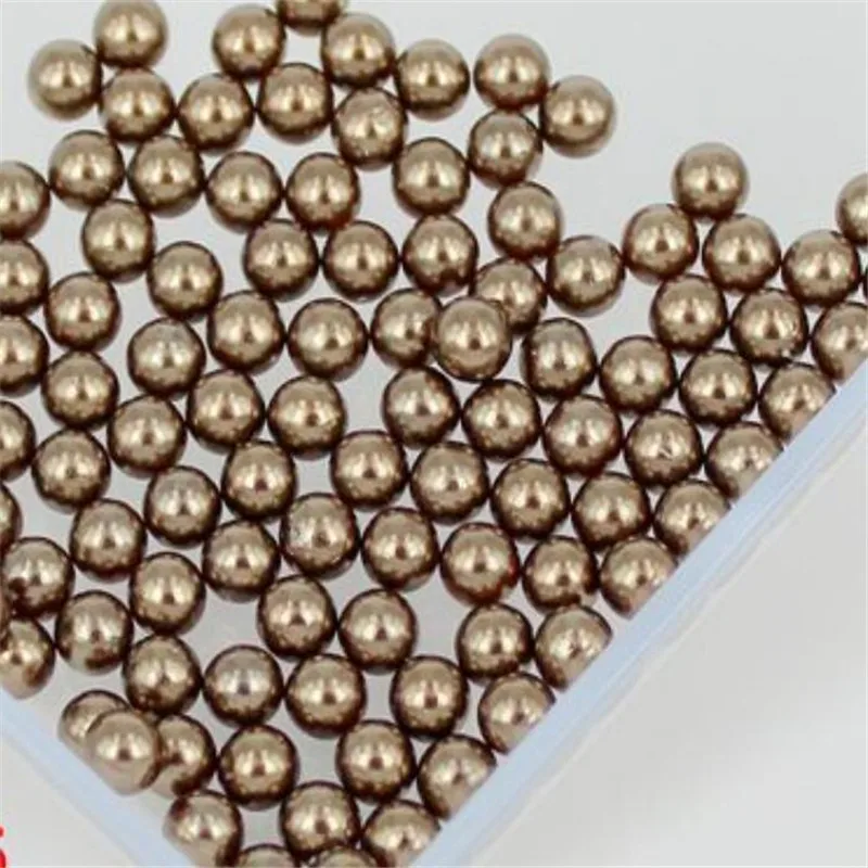 Loose 1.5mm-18mm Deep Coffee Color No Holes Pearl Bead DIY Plastic Imitation Beads for Garment Hand Craft Art Decoration | Дом и сад