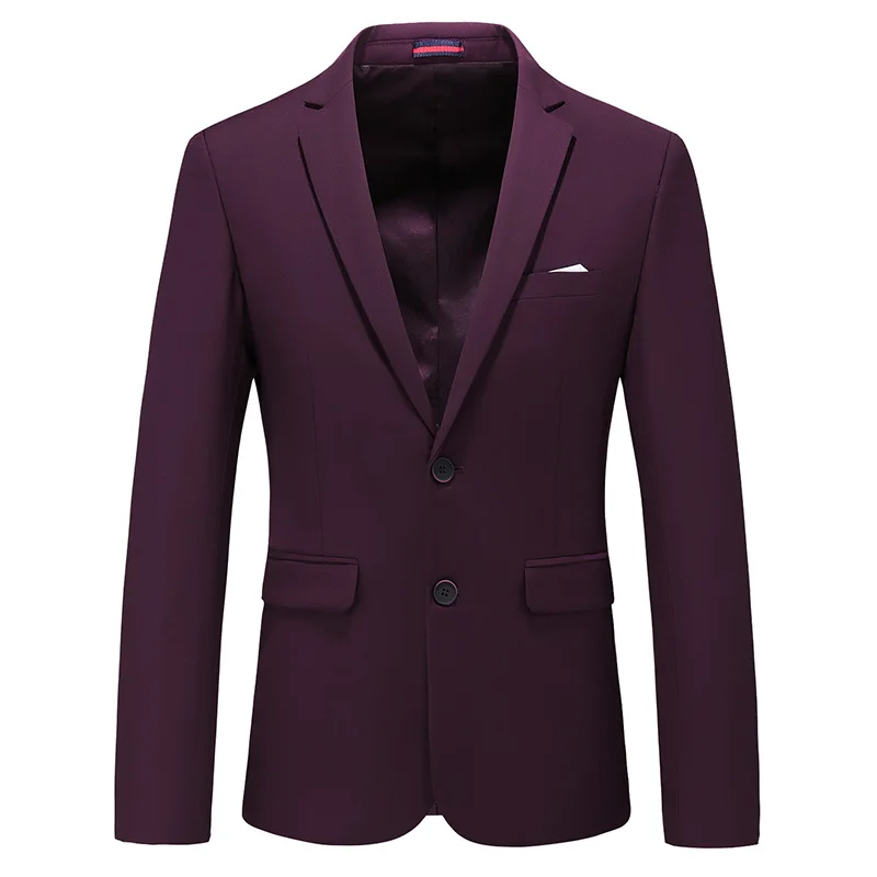 

MOGU 2019 New Mens Fashion Blazer Slim Fit Casual Cotton Blazers Homme Suits Jacket Male Coat Solid Color Plus Size M to 6XL