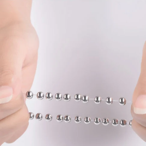 Модный посеребренный металлический браслет с бусинами своими руками оптовая