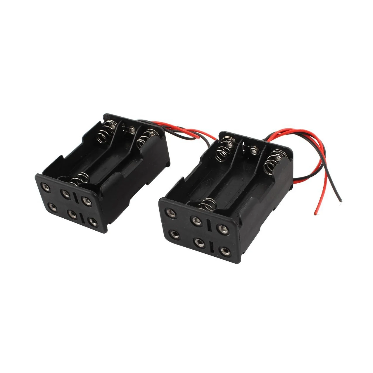 Топ 4 шт проводной 6x1 5 V AAA держатель батареи пластиковый корпус коробка для