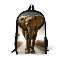 elephant printing backpack children school bags for teenager boys girls 17 inch backpacks laptop backpack mochila bag
