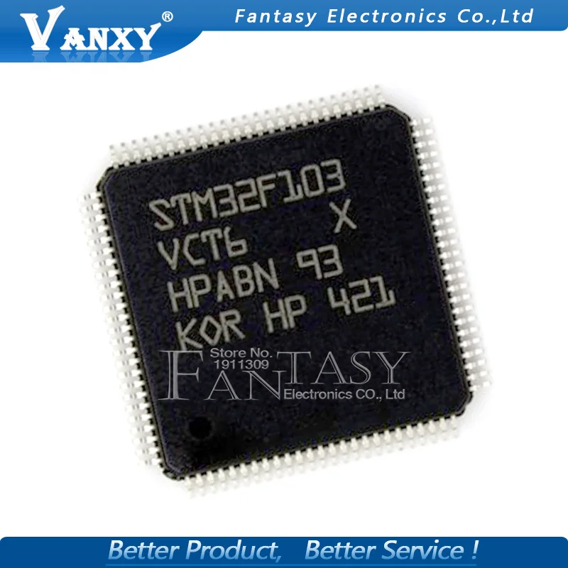 Новые и оригинальные микросхемы STM32F103VCT6 QFP100 STM32F103 QFP ARM 2 шт.|arm stm32f103| |