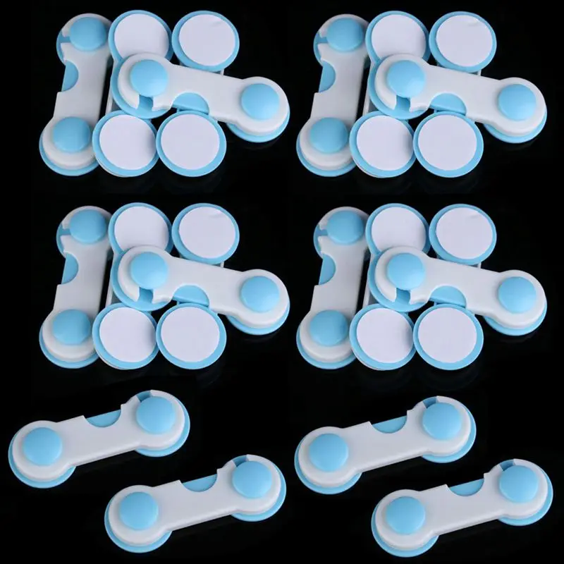 20pcs 10x3.7cm 5 шт./лот Детские замки для безопасности детей домашний дверной шкаф, ящик, туалет замок для защиты детей Защитные замки уход - Цвет: 20pcs 10x3.7cm