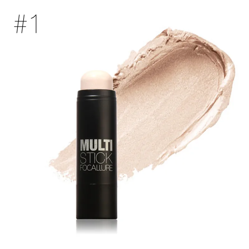 1 Focallure крем-бронзатор для лица хайлайтер Shimmer Bright Idea Illuminating Stick стойкий консилер Румяна для лица корректор - Цвет: 1