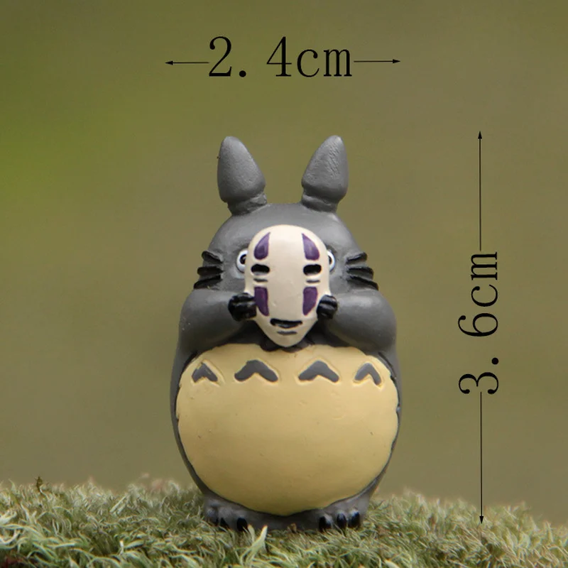 Фигурки Miyazaki из смолы миниатюрные фигурки животных для гостиной спальни