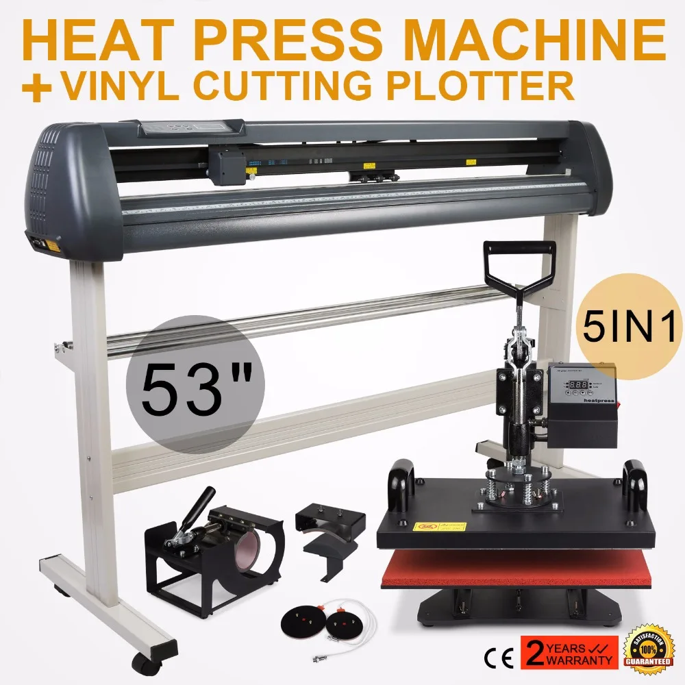 5в1 термопресс передача комплект 53 &quotвиниловый режущий плоттер резак цифровой