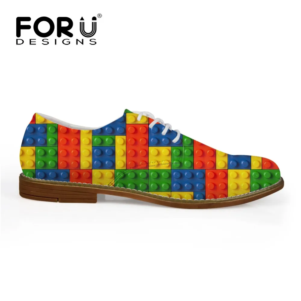 FORUDESIGNS/Новинка года, Весенняя мужская повседневная кожаная обувь, разноцветные дышащие Туфли-оксфорды на шнуровке для мужчин, мужская обувь на плоской подошве для отдыха