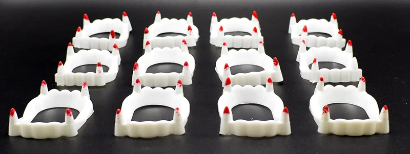10pcs Halloween Fake Vampire Teeth Party Decoration for Kids Plastic False Vampire Teeth Costume Halloween Theme Toy Supplies