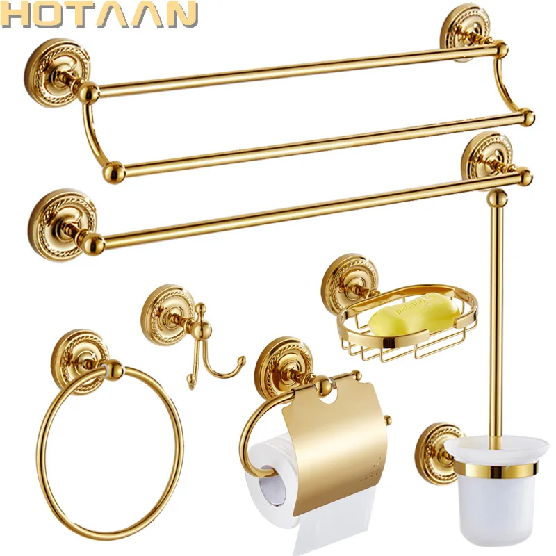 Bar,towel Ring,bathroom Sets, Gold Towel Rack  Ht-810900-t