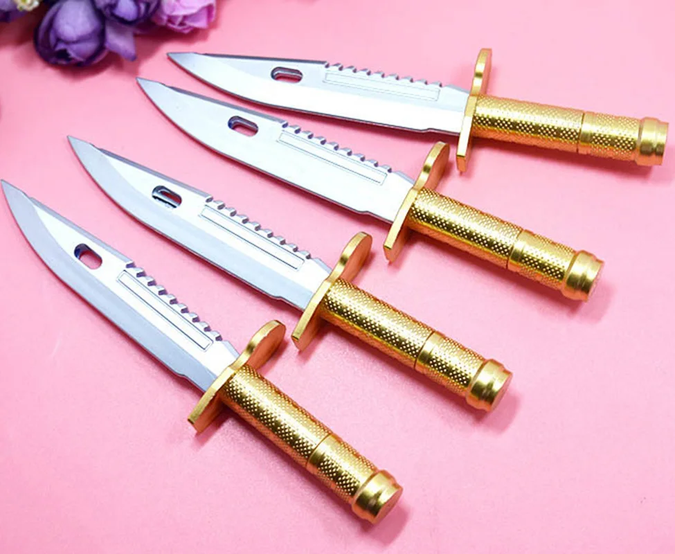 5 шт./лот Новинка Шариковая ручка в форме ножа Подарочная шариковая кинжала для
