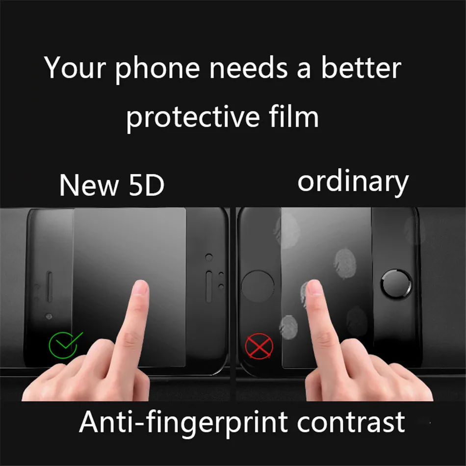 5D закаленное Стекло для iPhone XS MAX XR Экран протектор X с загнутыми краями на весь экран на защитной Стекло для iPhone 7 8 Plus 6 S Plus