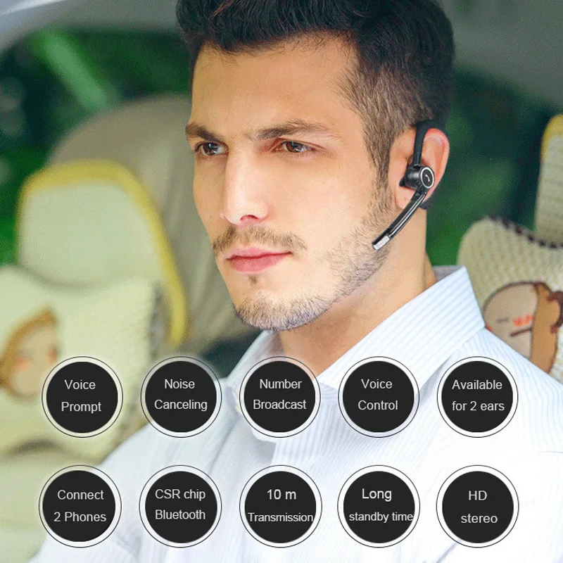Bluetooth гарнитура с микрофоном для iPhone Xiaomi|Наушники и гарнитуры| |