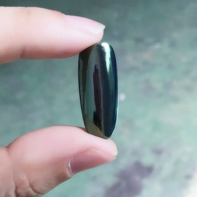 Новинка 1 г зеркальный порошок Золотой Серебряный Пигмент Блеск для ногтей