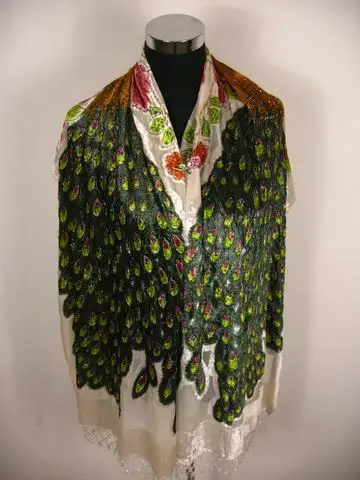 Новинка изысканные женские шарфы из искусственного нейлона с бусинами павлином